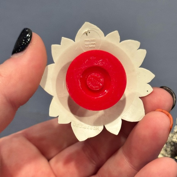 Vintage West Germany Tree Christmas
Ornament Celluloid Pine Tree Mica - Picture 6 of 10